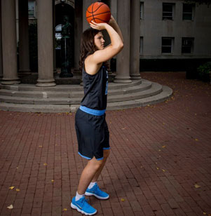 Camille Zimmerman recently experienced a taste of basketball stardom when the Columbia University forward participated in pre-season training camp with the Minnesota Lynx, the reigning champions of the Women’s National Basketball Association.