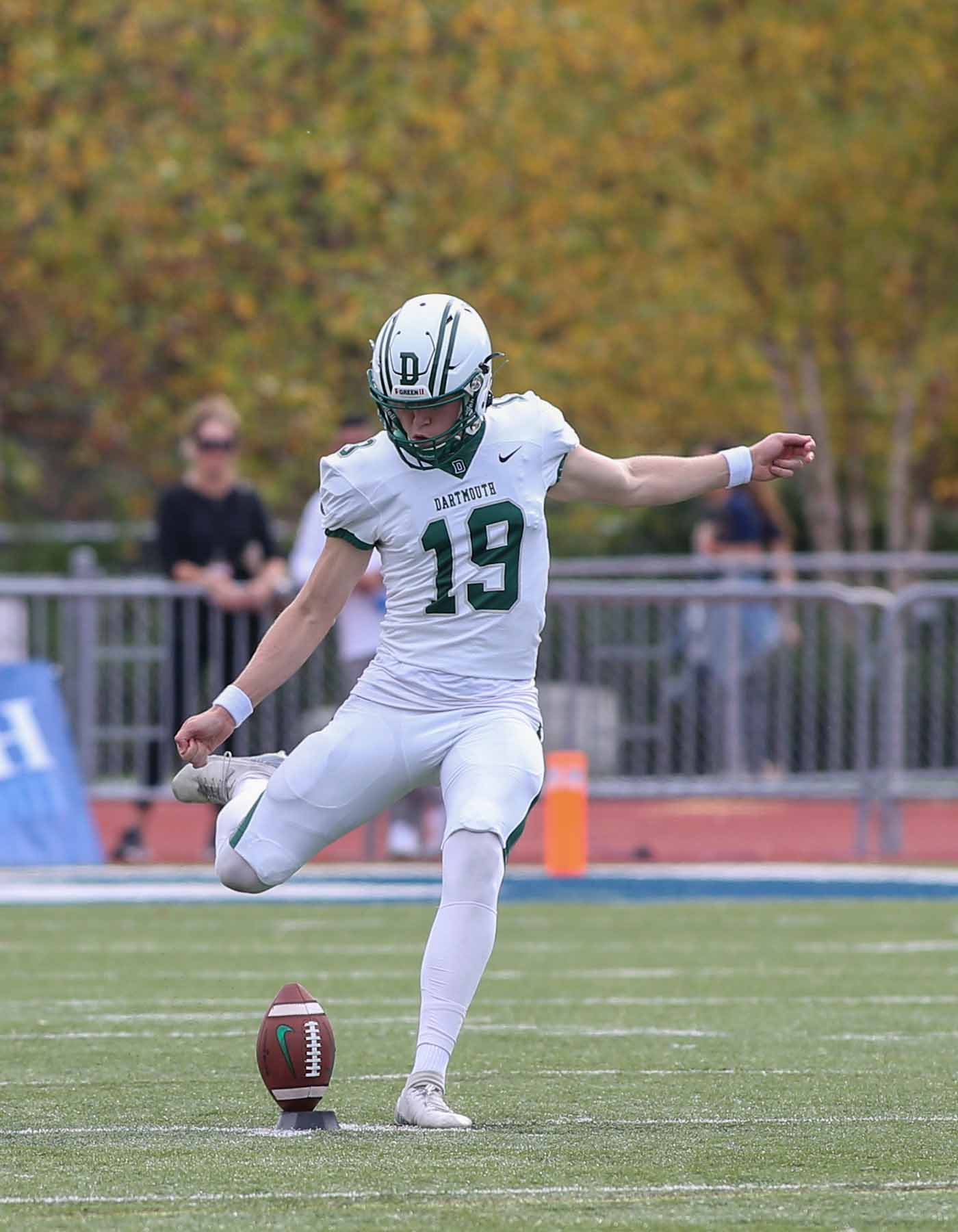 Oct. 16, 2021; Durham , New Hampshire, USA;  during a non conference matchup between Dartmouth College and New Hampshire at the Wildcat Stadium. The Big Green won the game 38-21. Photo by Foley-Photography.