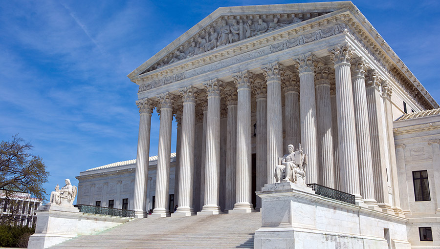 United States Supreme Court building is located in Washington, D.C., USA.