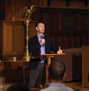 On a rainy Friday evening in April, a hundred people gathered in Battell Chapel at Yale University to hear the answer to the pressing question: “Why suffering?”  Christians and skeptics alike have grappled with this question for centuries—how could a loving God allow for the existence of suffering? At a forum hosted by Christian Union, Vince Vitale and Michael Suderman of the Ravi Zacharias Institute presented some profound answers.