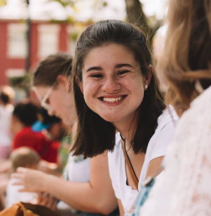 During first-year orientation (lovingly referred to as “Camp Yale”), Moody noted that she “was really homesick.” However, she soon found other students with backgrounds similar to hers, which helped ease the homesickness. Through Christian Union Lux, she was able to connect with other Christian students from rural environments. For Moody, “it was really good to have people who understood that and welcomed me immediately.”